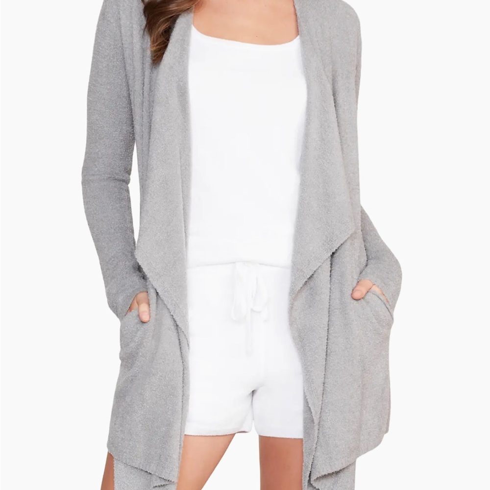 Barefoot Dreams Bamboo Chic Lite Purple Cardigan - S/M